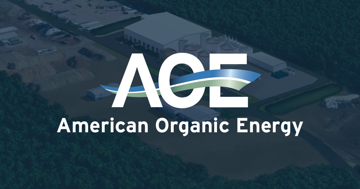 AOE Logo over rendering of AOE plant